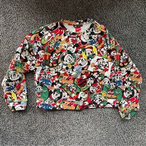 Zara women’s Christmas Mickey and friends shirt